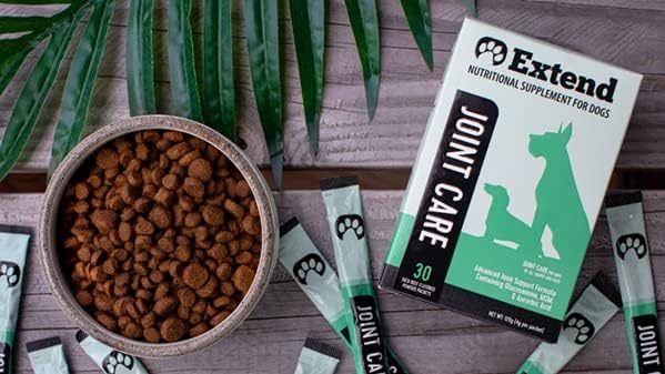 Extend - Joint Care for Dogs - 1 Month Supply - Glucosamine for Dogs with MSM & Ascorbic Acid - Pure Grade Ingredients - 100%