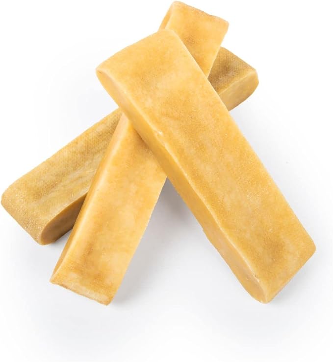 peakNpaws Himalayan Yak Cheese Dog Treats - Natural Chews for Aggressive Chewers - Grain-Free, Easily Digestible, Promoting Oral Health (3 Chews/24 oz Jumbo Size)