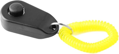 Zerodis Pet Dog Training Clicker with Wrist Bands Strap Assorted Color Dog Positive Behavior Rein Forcer for Pets All Ages Puppy and Adult Dogs Built in Poop Bag Dispenser Easily Carrying