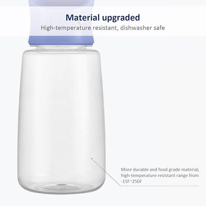 WePet Portable Dog Water Bottle with Food Container, 25 OZ + 6 OZ, Leak Proof Puppy Water Dispenser with Drinking Feeder for Pets Outdoor Walking, Hiking, Travel, Food Grade Plastic