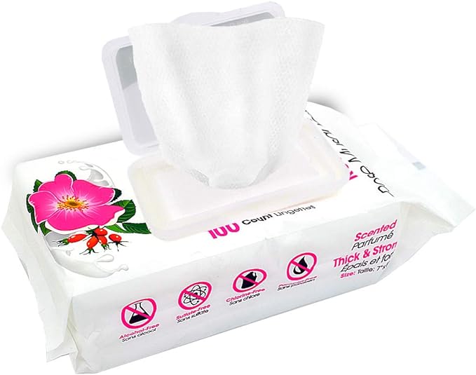 Best Pet Supplies Dog Wipes, Hypoallergenic, Deodorizing, Cleaning for Dogs' Paws, Butt, Face, Grooming, Non-Sticky Formula for Puppy, Cats and Sensitive Skin - 400 Pack, Rejuvenating Rose Hip