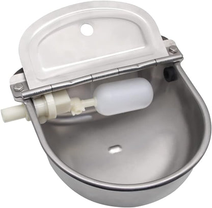 Automatic Dog Feeder Trough Bowl Dispenser Waterer for Pet Dog Horse Cattle Goat Sheep Water Stainless Steel Farm Tool