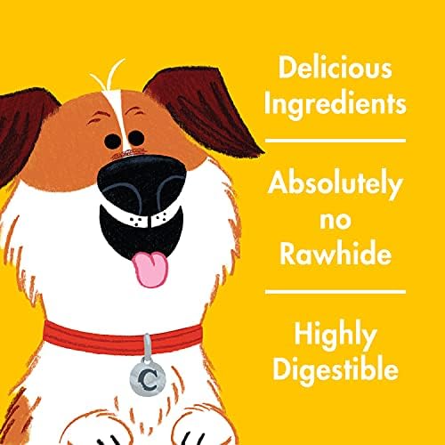 5-Inch Dog Chew Braids, Made in The USA, All Natural Rawhide-Free Highly-Digestible Treats, Bacony Sizzle - 7 Count