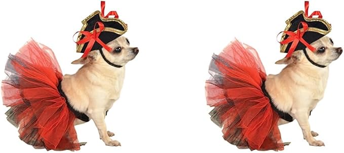 Rubie's Pet Tutu, Red and Black, Medium/Large (Pack of 2)