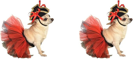 Rubie's Pet Tutu, Red and Black, Medium/Large (Pack of 2)