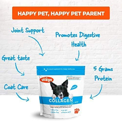 Collagen for Dogs: All Natural Premium Non GMO Collagen. Supports Healthy Joints, Skin, Fur, Digestion.