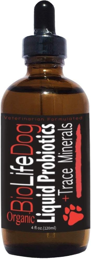 BioLifePet Liquid Probiotics for Dogs, Organic Dog Probiotic Supplements, Puppy and Dog Pet Probiotics, 4 Fl Oz (Pack of 1)