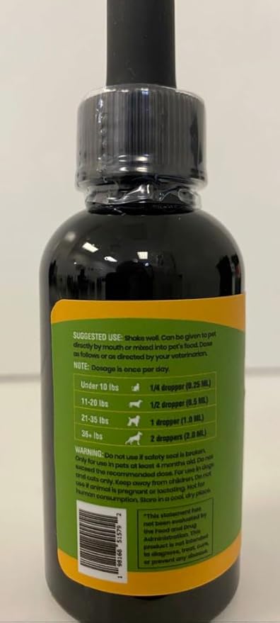 Cats and Dogs Natural Broad Spectrum Treatment Against Parasites and Toxins, Homeopathic Support and Breeds, Made in The USA, 2oz