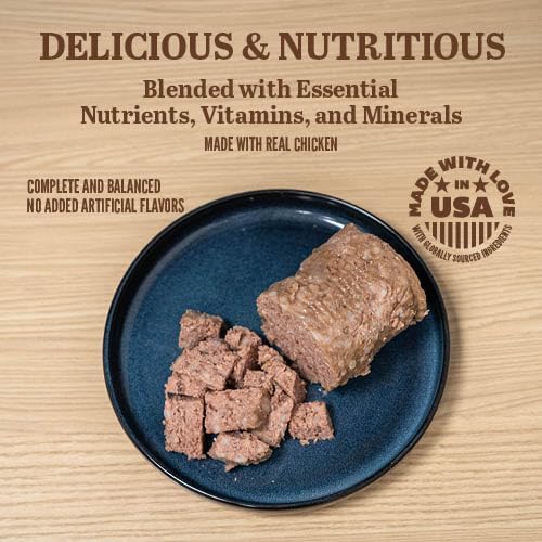 A Strong Heart Wet Dog Food, Chopped Chicken Dinner - 13.2 oz Cans (Pack of 12), Made in The USA with Real Chicken