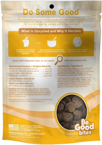 Open Farm Dehydrated Dog Treats, Gently Cooked Recipe with Natural Simple Ingredients and No Artificial Flavors or Preservatives (1 Pack Training Treats Chicken)