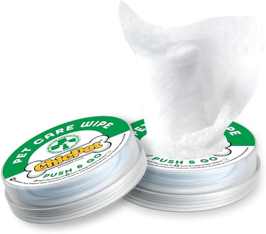 Paw Cleaners for Dogs, Push and User-Ready On-The-Go Pet Wipes, Unscented Dog Wipes, Hypoallergenic Grooming Wipes Cleaning for Easy Use for Paws, Body and Butt