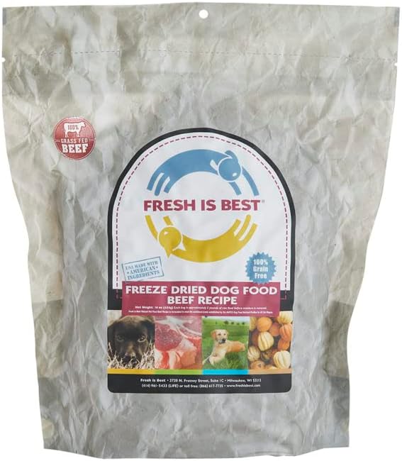 Fresh Is Best - Freeze Dried Raw Dog Food - Beef, 16 Ounces