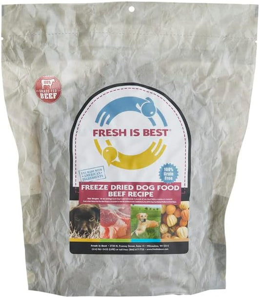 Fresh Is Best - Freeze Dried Raw Dog Food - Beef, 16 Ounces