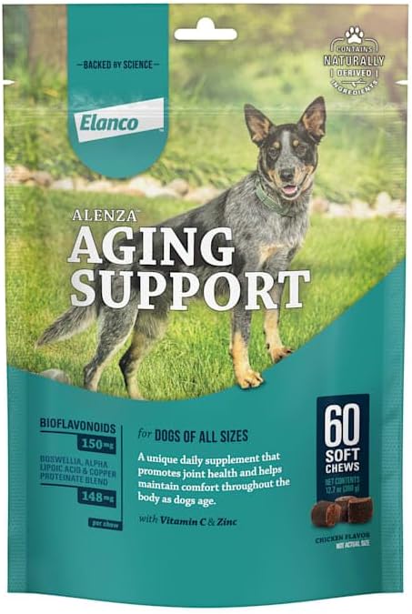 Elanco Alenza Soft Chews Aging Support for Dogs, 60 Count