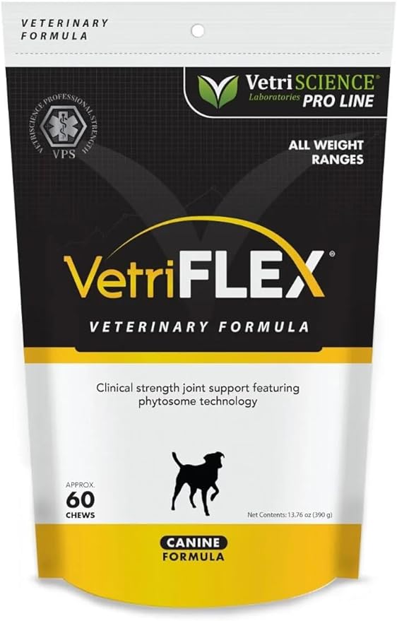 VETRISCIENCE Pro VetriFlex Joint Supplement for Dogs, 60 Chews