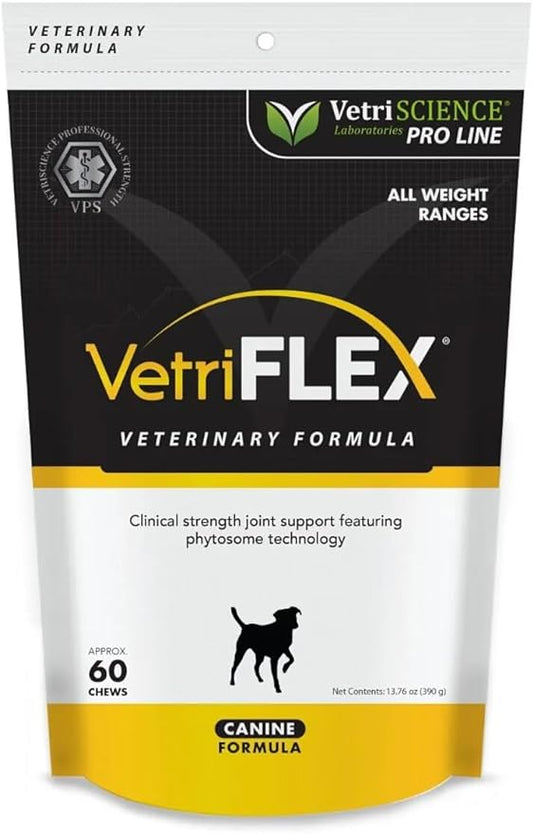 VETRISCIENCE Pro VetriFlex Joint Supplement for Dogs, 60 Chews