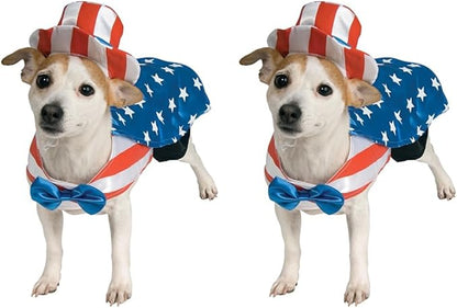 Rubie's Uncle Sam Pet Costume, Medium (Pack of 2)