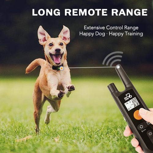 Dog Training Collar - Rechargeable Dog Shock Collar with Beep, Vibration and Shock Training Modes, Rainproof, Long Remote Range, Adjustable Shock Levels Shock Collars for Dogs with Remote