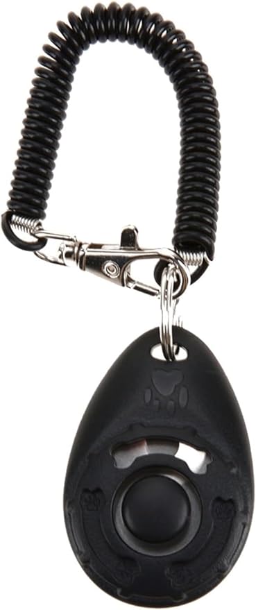 Black Clicker Easy to Use with Button Dog Training Accessories Training and Behavior Aids
