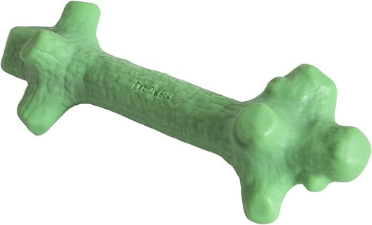 Pet Qwerks Nylon Stick BarkBone - Durable Dog Toys for Aggressive Chewers - Mint Flavor - 6"
