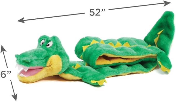 Outward Hound Squeaker Matz Plush Gator Dog Toy, XXL