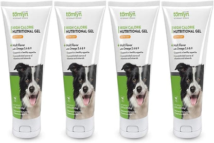 Tomlyn High Calorie Nutritional Gel for Dogs, (Nutri-Cal) 4.25oz (4 Pack)