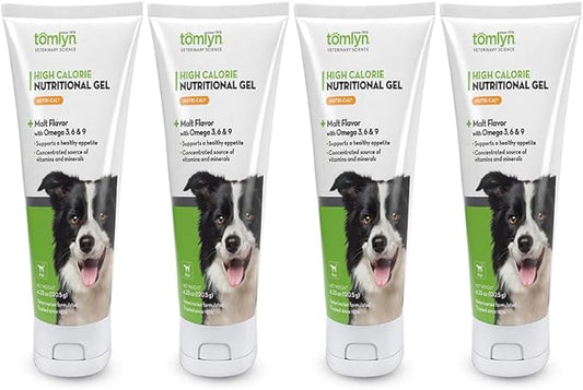 Tomlyn High Calorie Nutritional Gel for Dogs, (Nutri-Cal) 4.25oz (4 Pack)