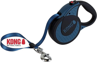 Alcott Kong Ultimate Retractable Dog Leash, Extra Large, Blue, 16' Long