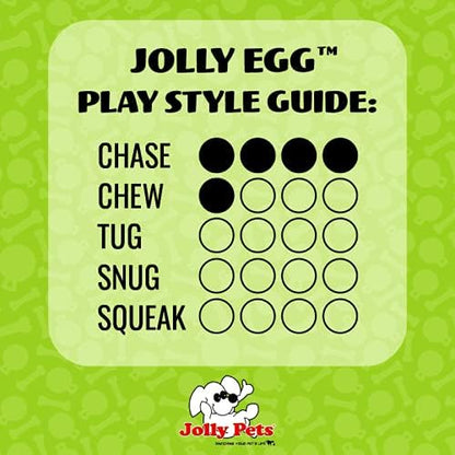 Jolly Pets Jolly Egg Dog Toy, 8 Inches/Medium, Yellow