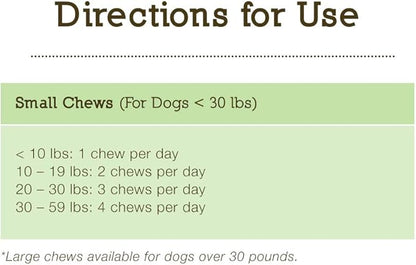 Herbsmith Senior Dog Wisdom – Dog Dementia Supplement – DHA for Senior Dog Brain Health - Senior Supplement for Dogs- 60ct Small Chews
