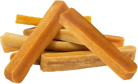 hotspot pets Large Yak Chews for Dogs - Premium Long Lasting Himalayan Dog Chews Bones for Aggressive Chewers - All Natural Rawhide Free Yak Cheese Dog Treats (Large - 6 Pack)