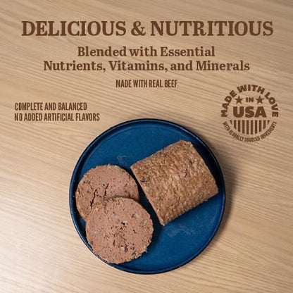 A Strong Heart Wet Dog Food, Chopped Dinner with Beef - 22 oz Cans (Pack of 12), Made in The USA with Real Beef