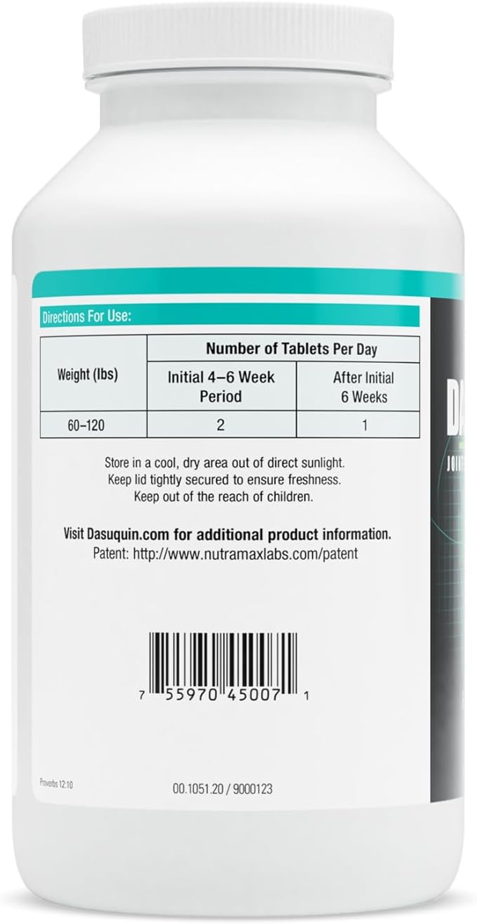 Nutramax Dasuquin Joint Health Supplement for Large Dogs - With Glucosamine, Chondroitin, ASU, Boswellia Serrata Extract, Green Tea Extract, 150 Chewable Tablets