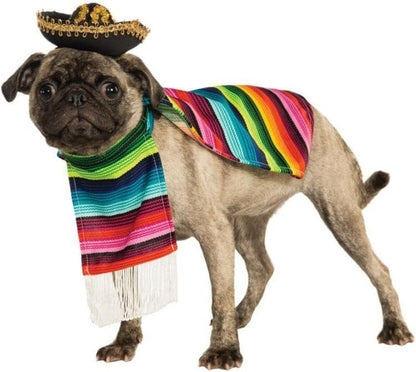 Rubie's Serape and Hat Pet Costume, Small