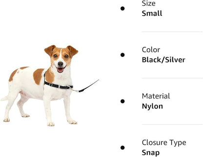 PetSafe Easy Walk No-Pull Dog Harness - The Ultimate Harness to Help Stop Pulling - Take Control & Teach Better Leash Manners - Helps Prevent Pets Pulling on Walks - Small, Black/Silver