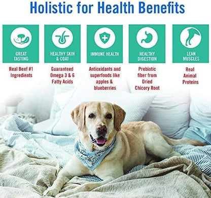 Chicken Soup for the Soul Pet Food Grain-Free Dry All Stages Dog Food, Beef & Legumes Recipe, 4 Pound Bag, Soy, Corn & Wheat Free, No Artificial Flavors or Preservatives