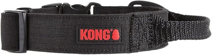 KONG Ultra Durable Padded Comfort Handle Dog Collar (Large, Black)