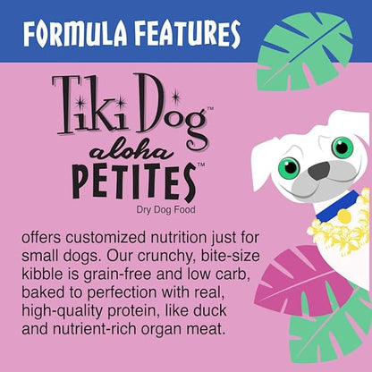 Tiki Dog Born Carnivore for Dogs, Savory Duck, Peas & Lentils Recipe, Grain Free Baked Kibble for Maximum Nutrition, For Adult Dogs and All Size Breed Dogs, 10 lbs. Bag
