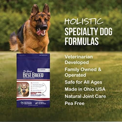 Best Breed Dr. Gary's German Dog Diet Made in USA [Natural Dry Dog Food]- 13lbs, Dark Brown