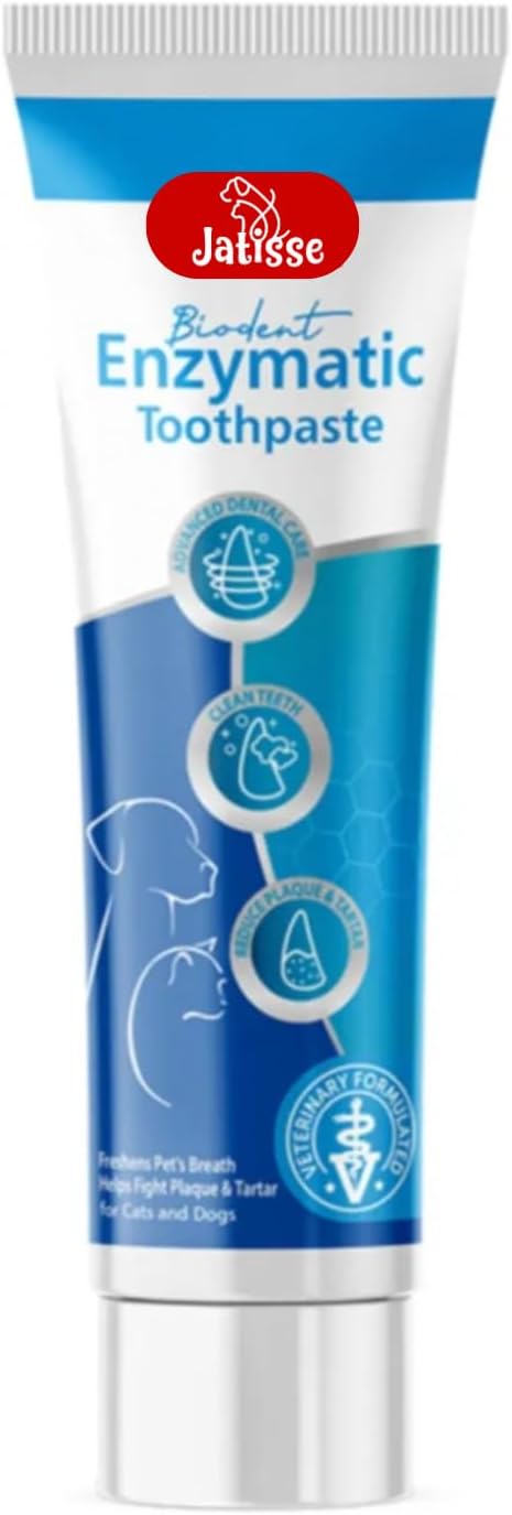 Biodent Enzymatic Pet Toothpaste | Cat & Dog Dental Care | Controls Plaque, Tartar, & Bad Breath 3.38 fl.oz