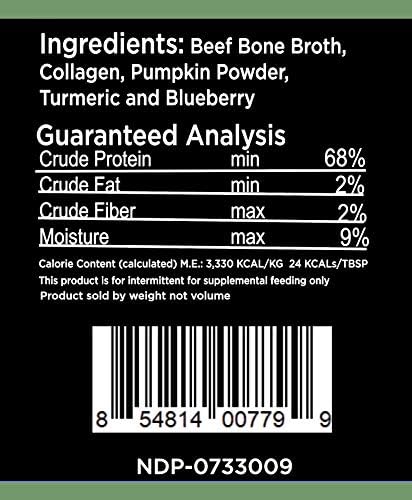 Nature's Diet Pet Original Bone Broth Protein Powder with Functional Benefits for Hip and Joint, Digestion, Skin and Coat (Hip & Joint, 6 oz = 60 servings)