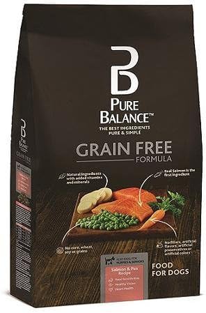 Pure Balance Grain Free Formula, Salmon & Pea Recipe, Dog Food, 4 lbs