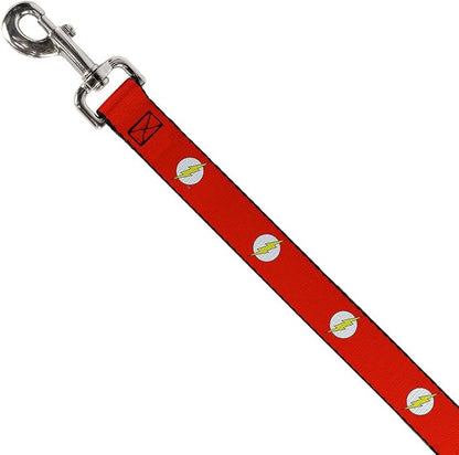 Buckle-Down Pet Leash - Flash Logo Red/White/Yellow - 4 Feet Long - 1" Wide