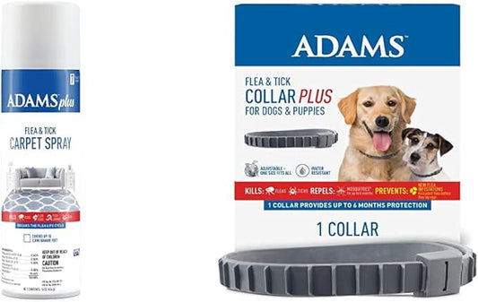Adams Plus Carpet Spray + Flea & Tick Dog Collar