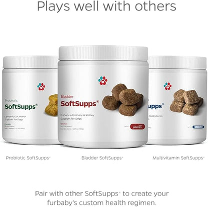 Pet Parents® Bladder SoftSupps® Cranberry Supplement for Dogs with Pacran, D-Mannose for dogs & Pumpkin Seeds for Dogs for Dog UTI Support, Dog Incontinence Support, & Kidney Support for Dogs, 90ct