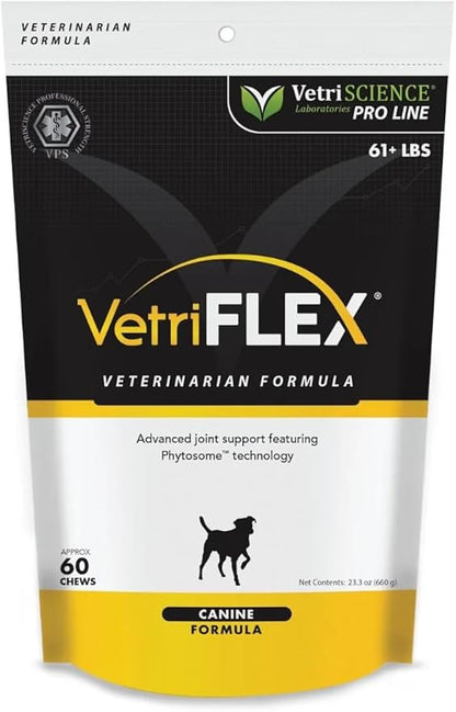 VETRISCIENCE Pro VetriFlex Joint Supplement for Large Dogs, 60 Chews