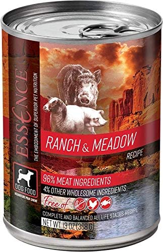 Essence Ranch & Meadow Grain-Free Canned Dog Food 13 oz (Flat of 12)