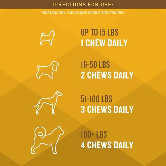 VetIQ Flea & Tick Support for Dogs, Flea and Tick Chewable for Dogs, Supports Dog's Natural Flea Defenses, Free of Added Chemicals and Garlic, Hickory Smoke Flavor, 60 Count