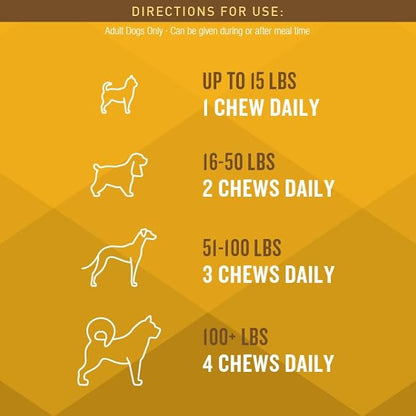 VetIQ Flea & Tick Support for Dogs, Flea and Tick Chewable for Dogs, Supports Dog's Natural Flea Defenses, Free of Added Chemicals and Garlic, Hickory Smoke Flavor, 60 Count
