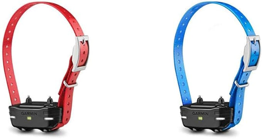 Garmin PT10 Dog Device Collars (Pro 70/Pro 550) - Red and Blue